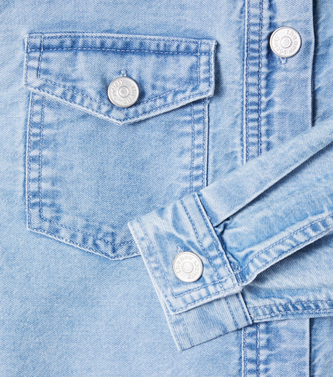 Veste Niobe brodée en jean | The New Society