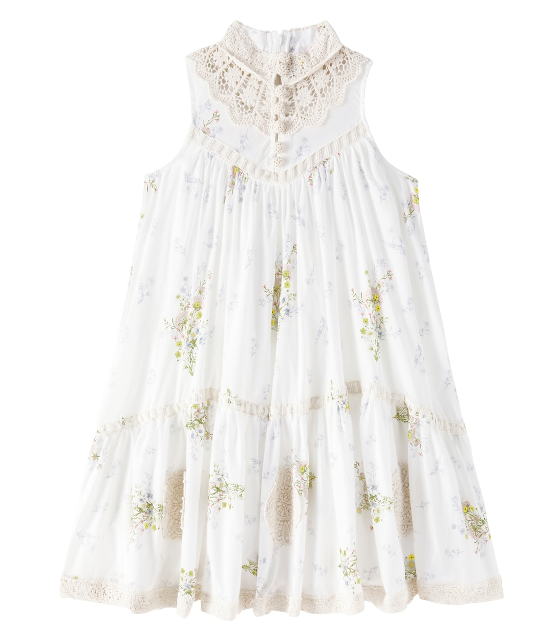 Kleid Doly aus Baumwoll-Voile mit Spitze | Petite Amalie  