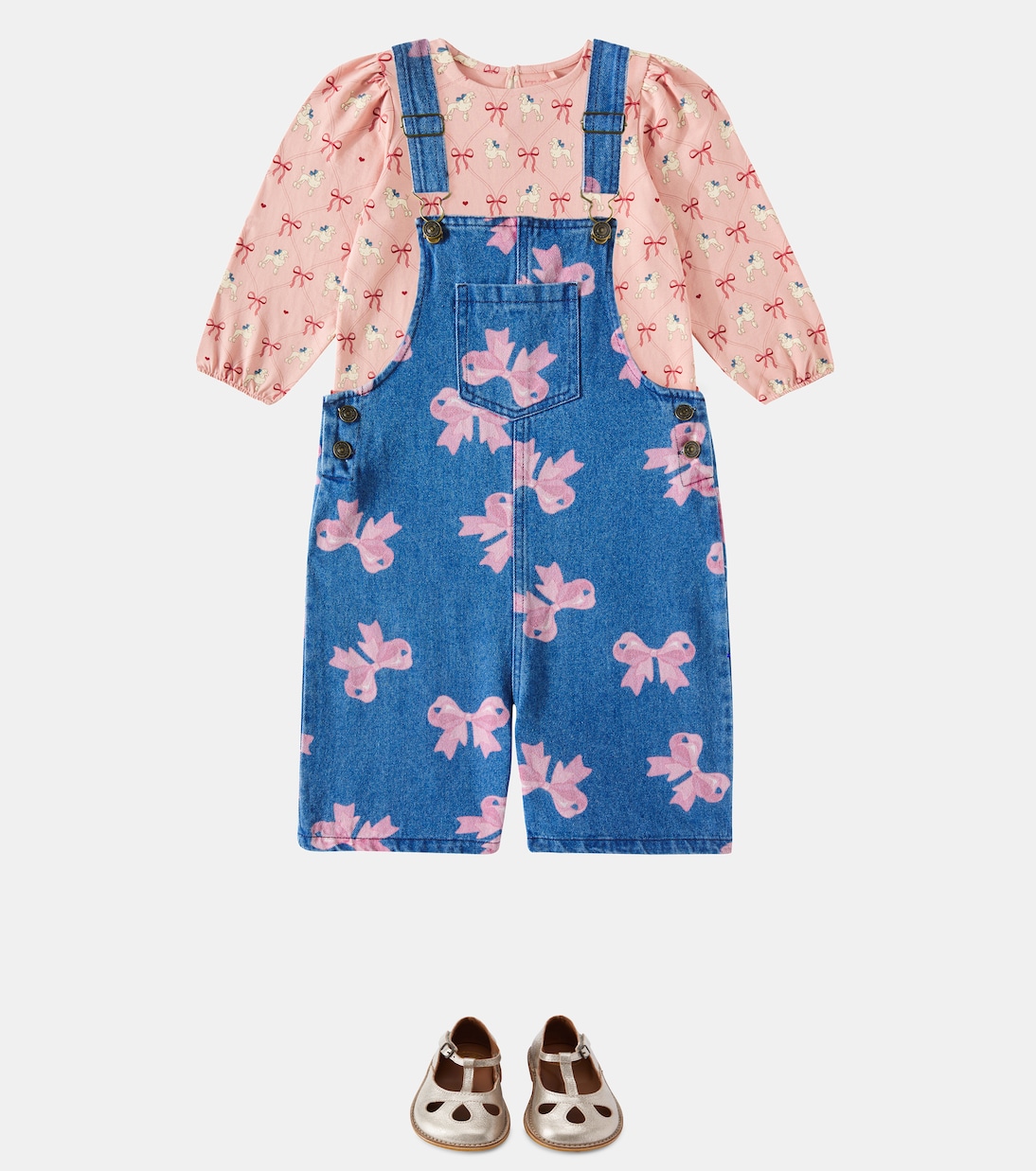 Magot printed denim overalls | Konges Sløjd