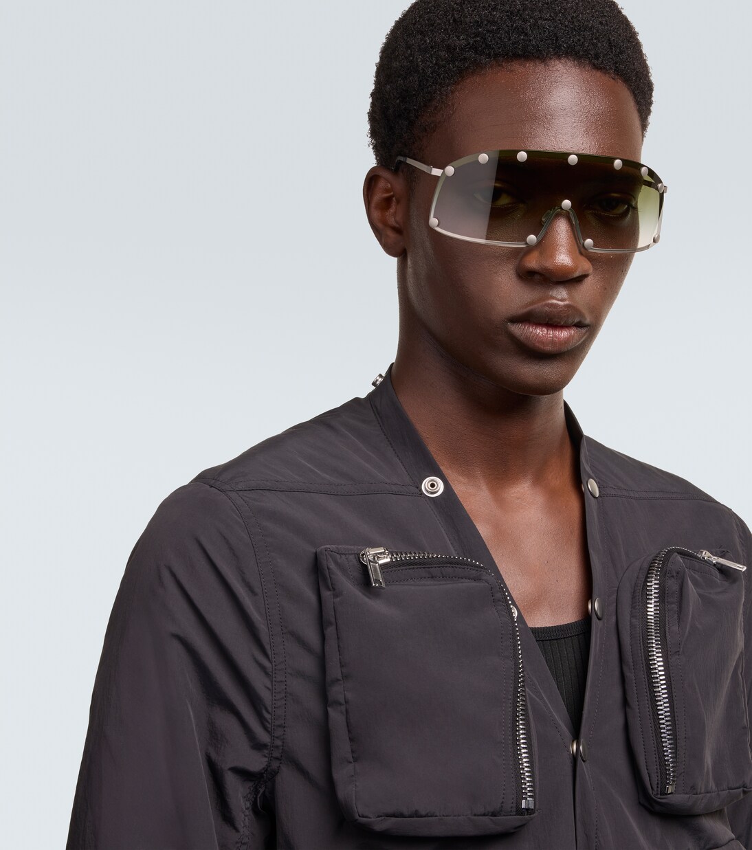 Studded shield sunglasses | Rick Owens