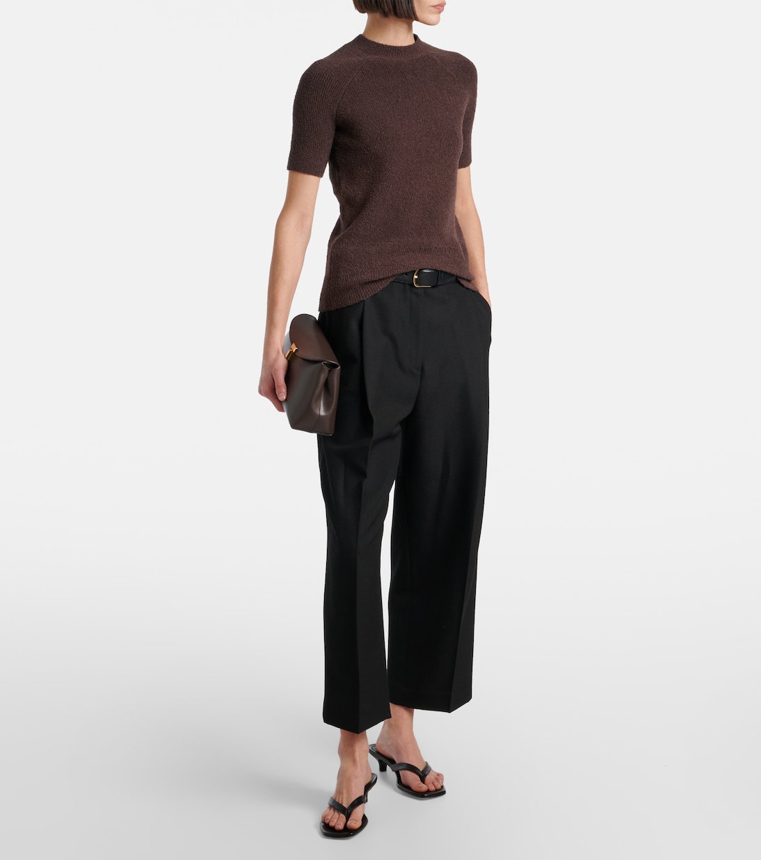 Top de rizo en mezcla de algodón | Toteme