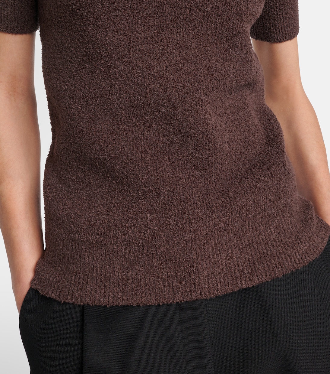 Top de rizo en mezcla de algodón | Toteme