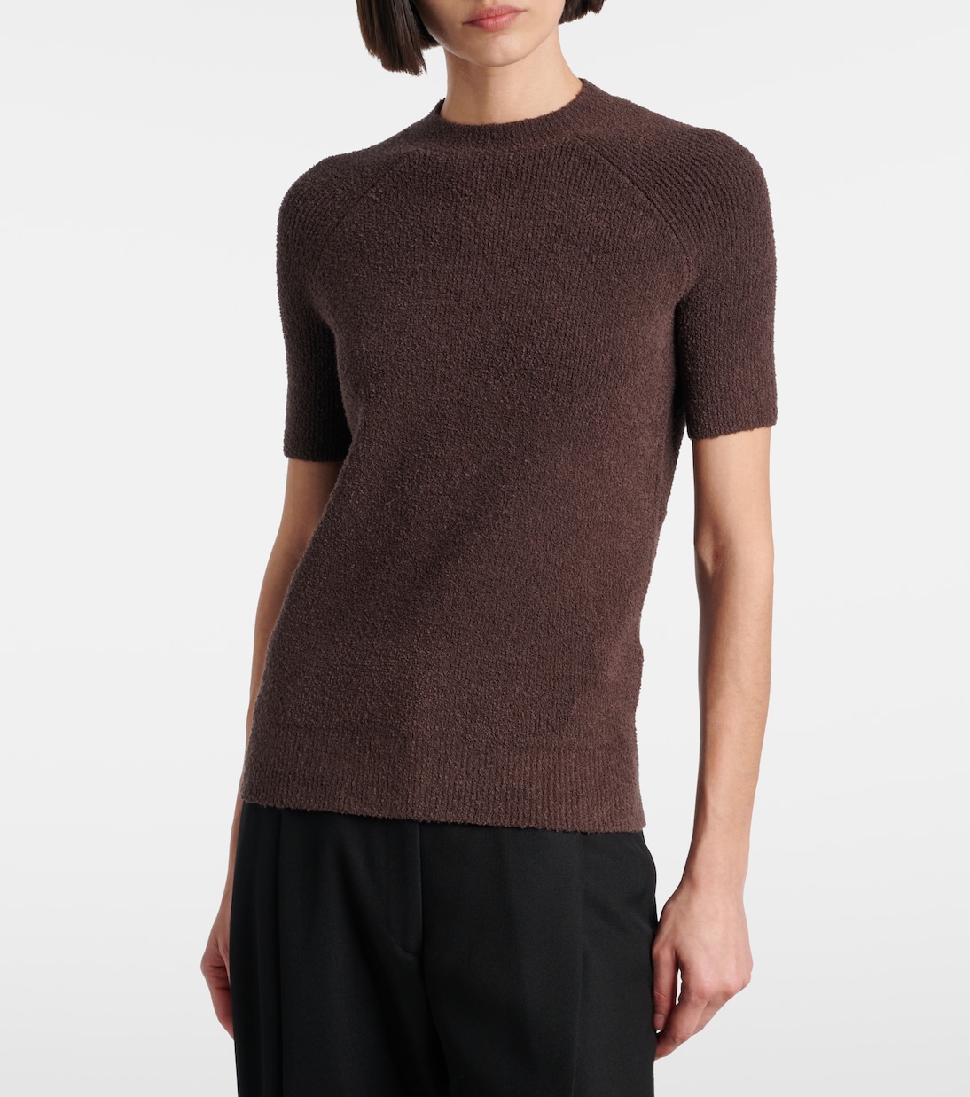 Top de rizo en mezcla de algodón | Toteme
