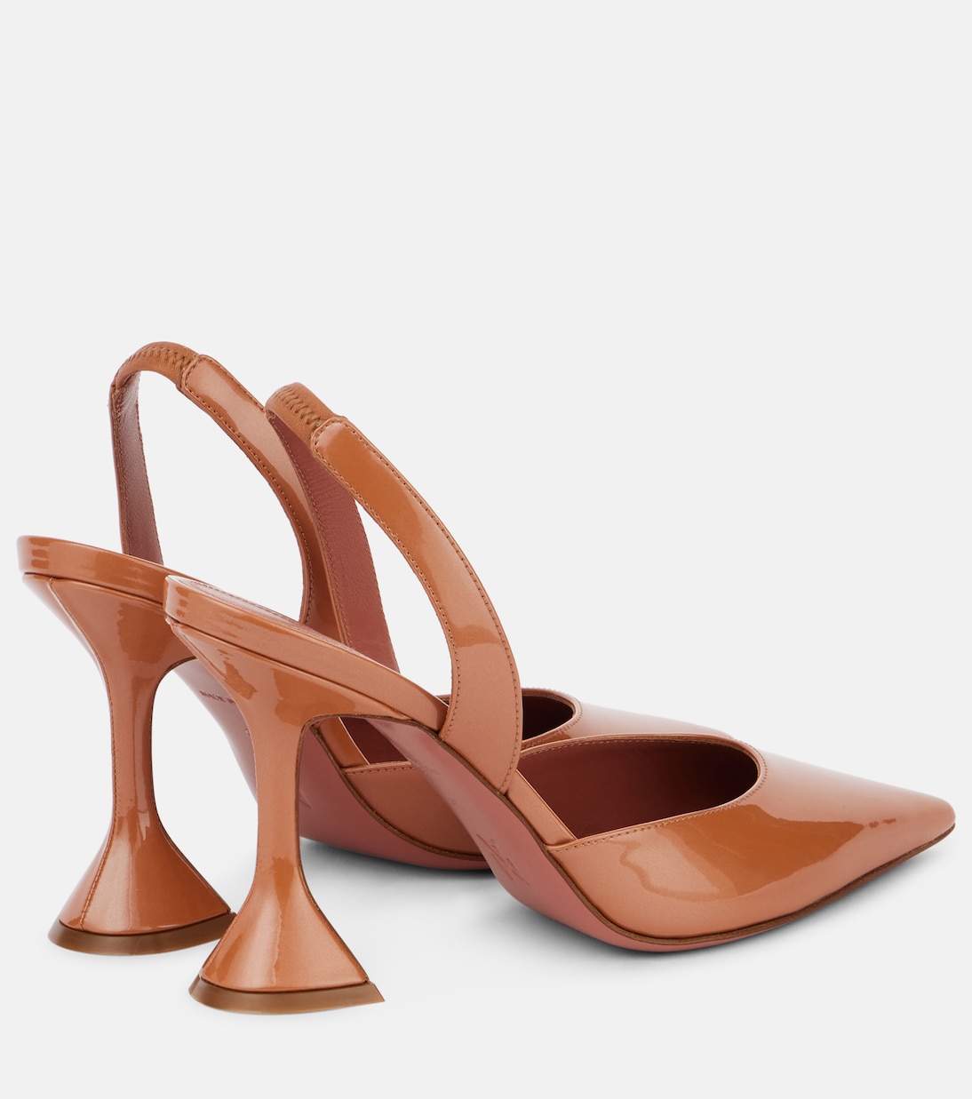 Pumps Holli Sling 95 in vernice | Amina Muaddi