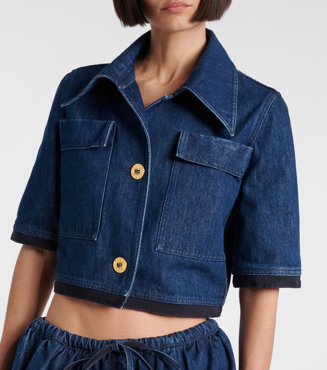 Veste raccourcie en coton | Patou