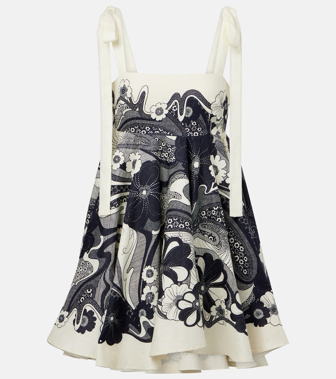 Minikleid Mickey aus Leinen | Alémais