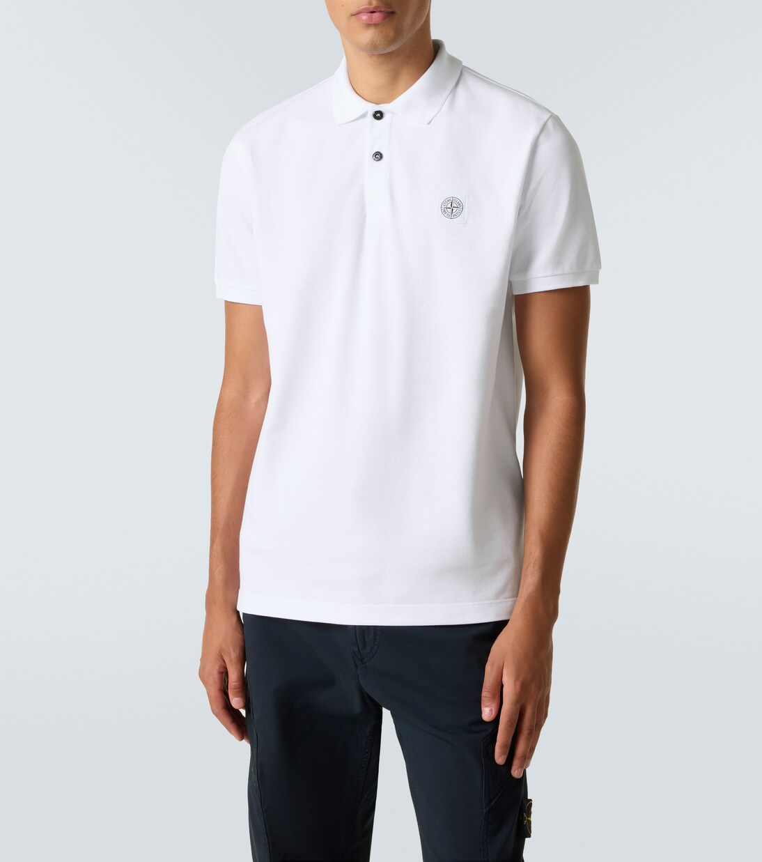 Compass cotton piqué polo shirt | Stone Island