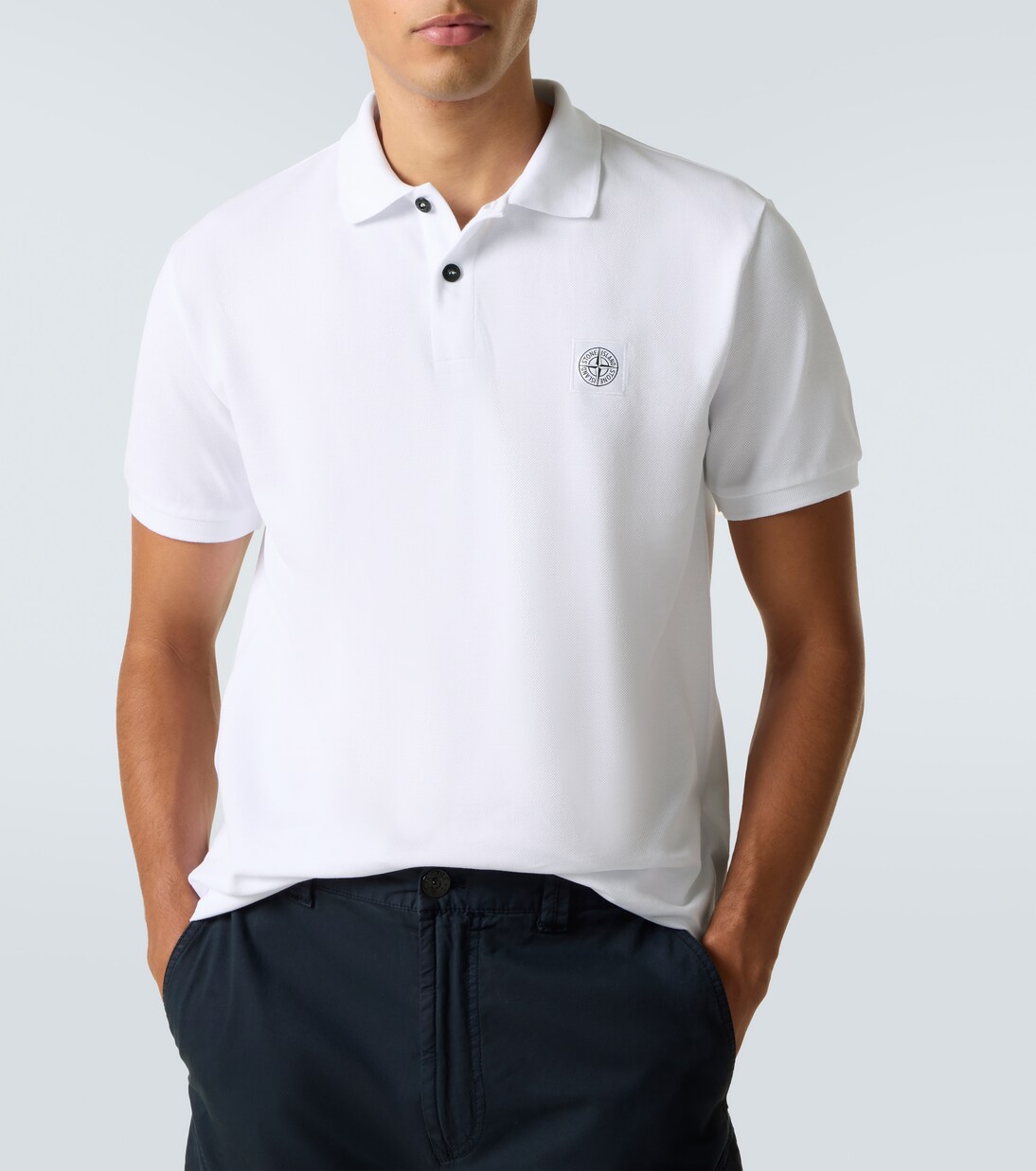 Compass cotton piqué polo shirt | Stone Island