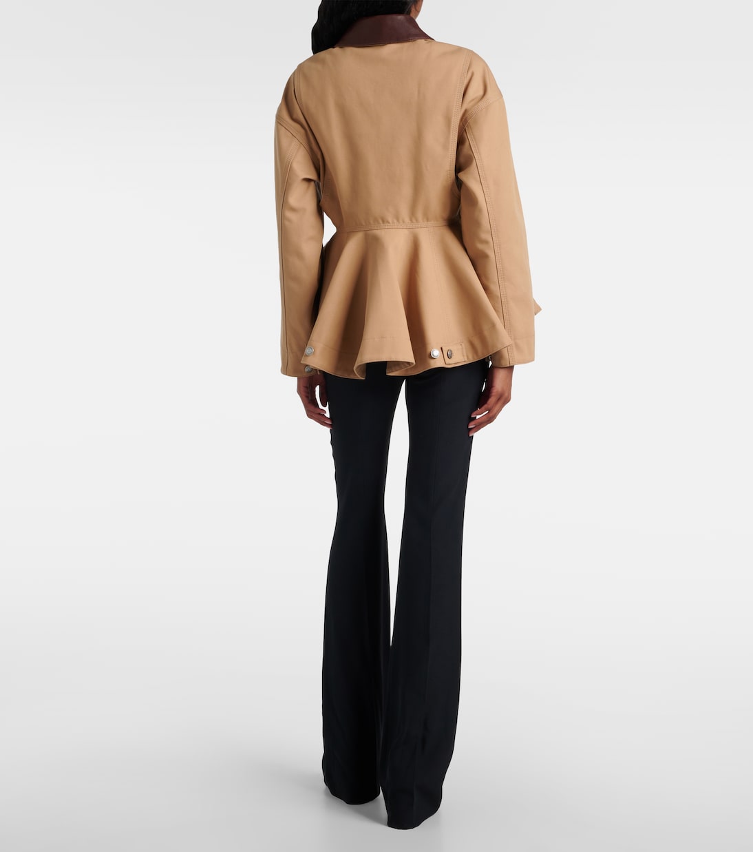Giacca in canvas con peplum | McQueen