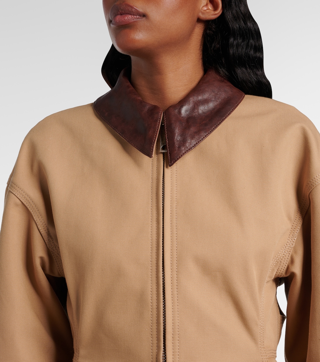 Giacca in canvas con peplum | McQueen