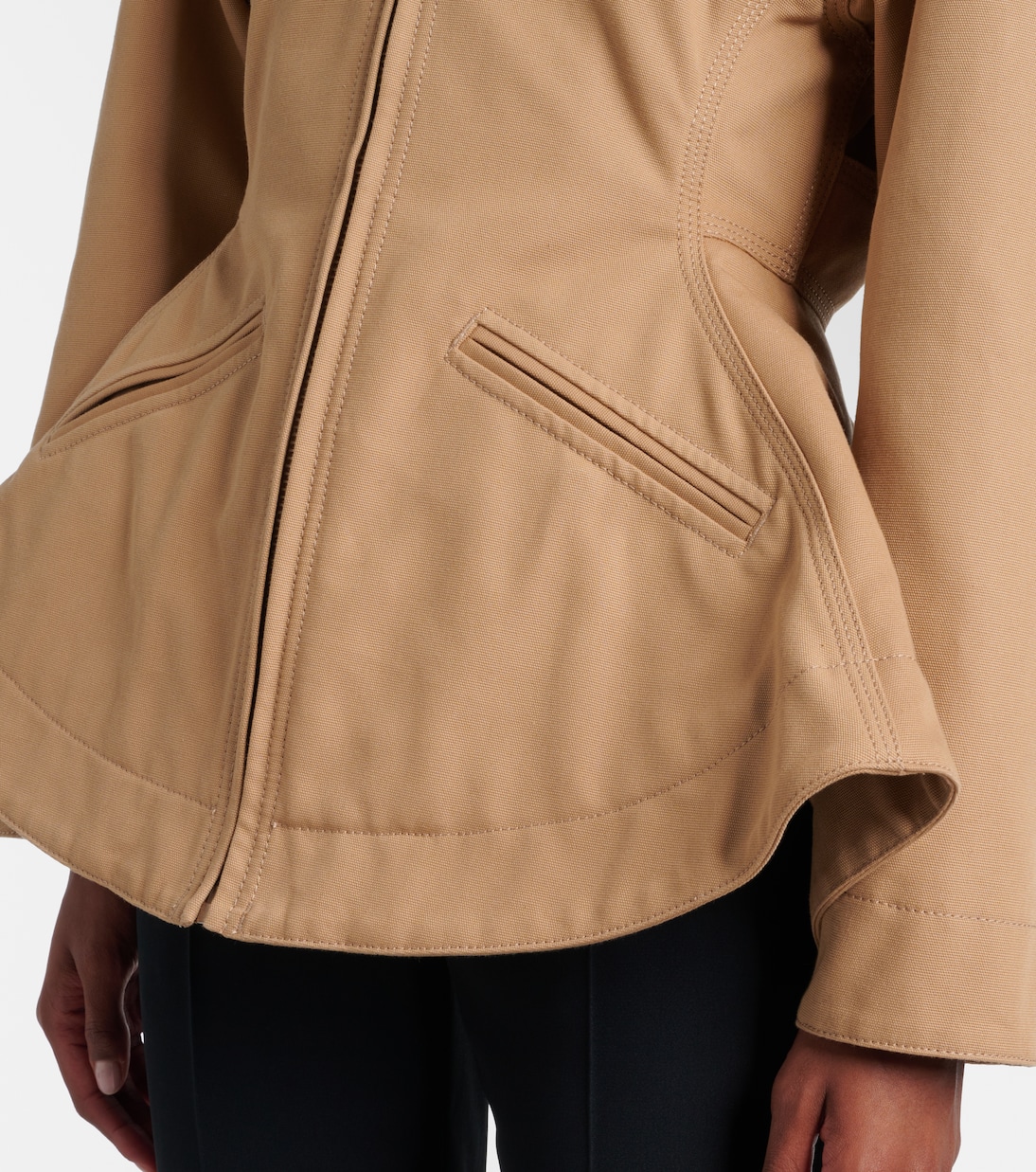 Giacca in canvas con peplum | McQueen