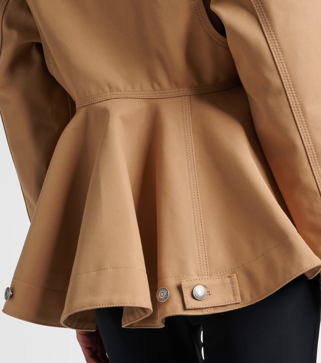 Giacca in canvas con peplum | McQueen