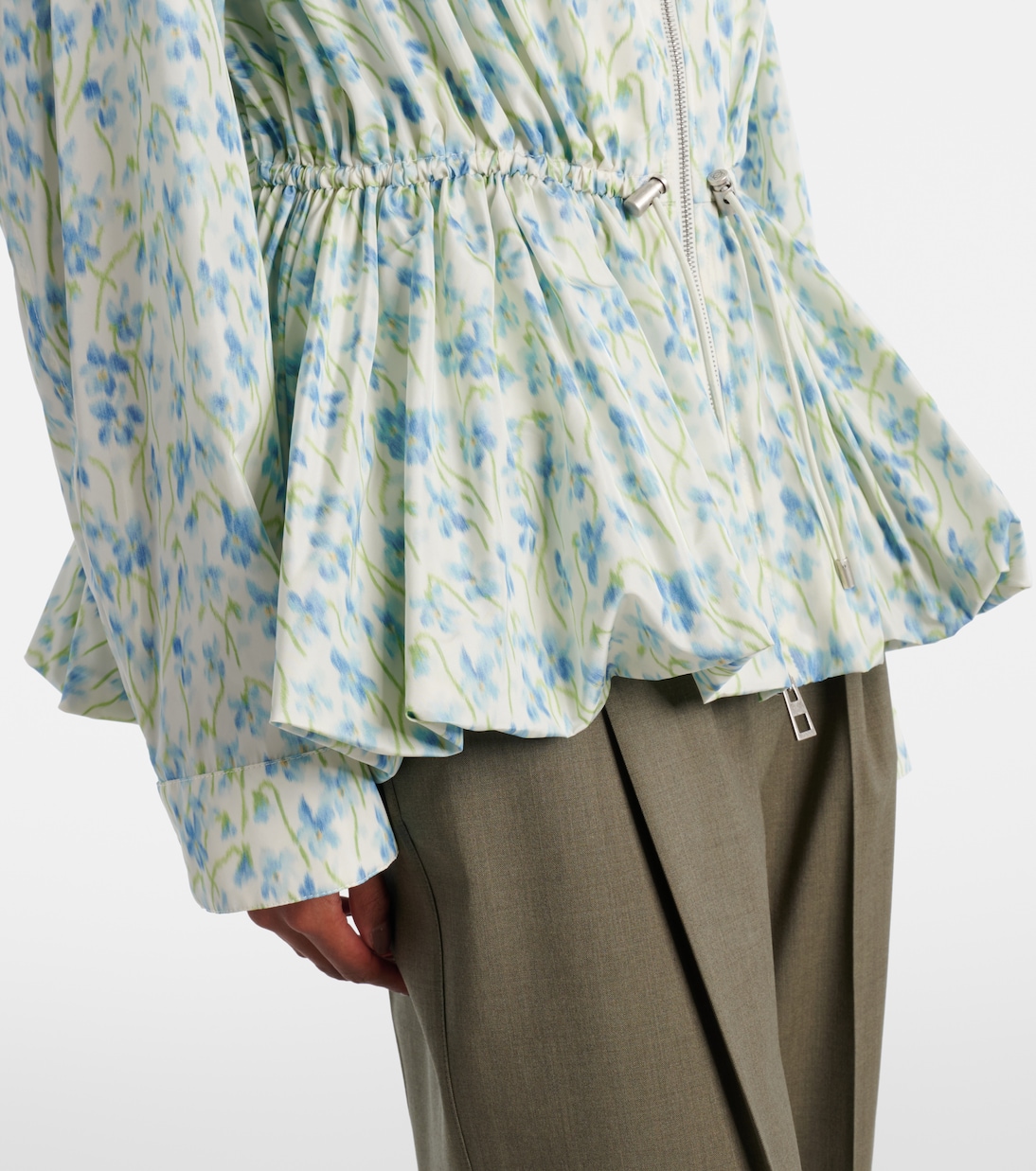 Floral peplum jacket | Loewe