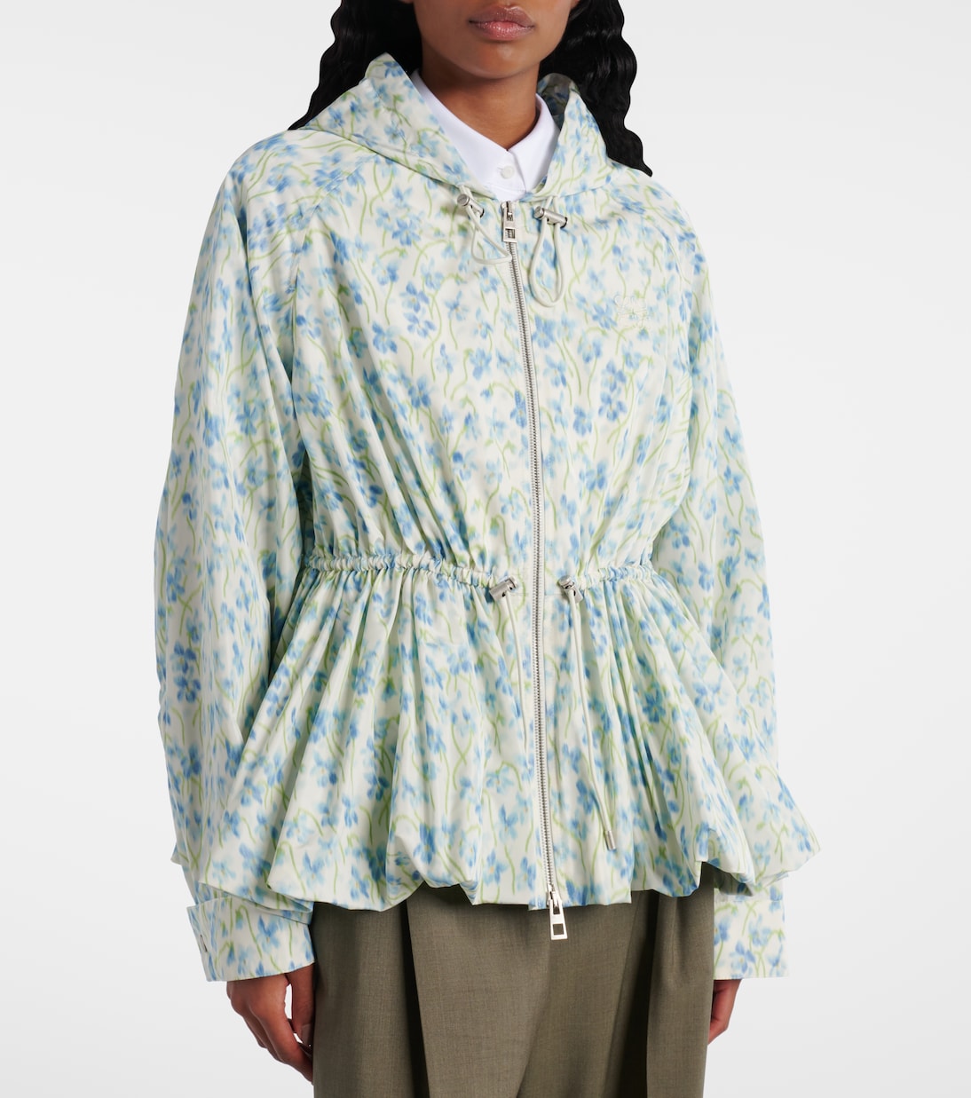 Floral peplum jacket | Loewe