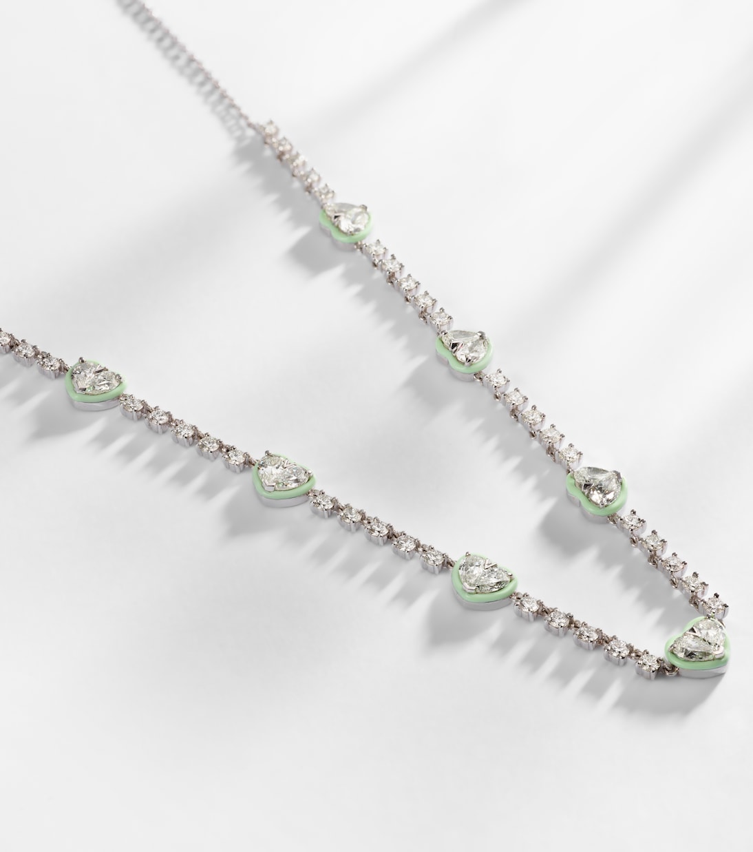 Gargantilla de oro blanco de 18 ct con diamantes | Kamyen