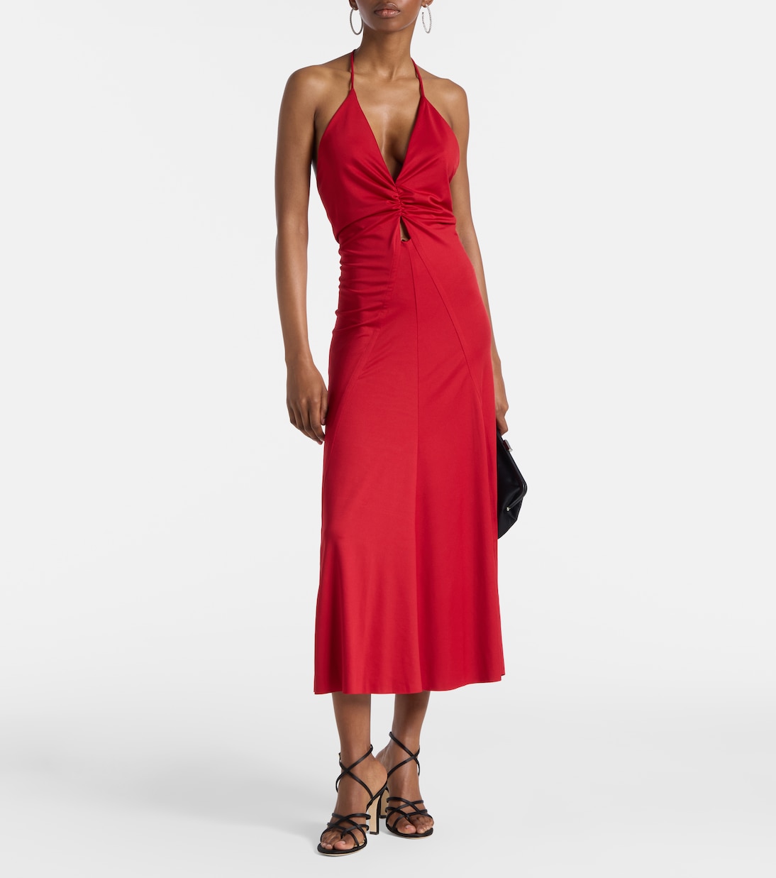 Strappy 100 satin sandals | Jimmy Choo