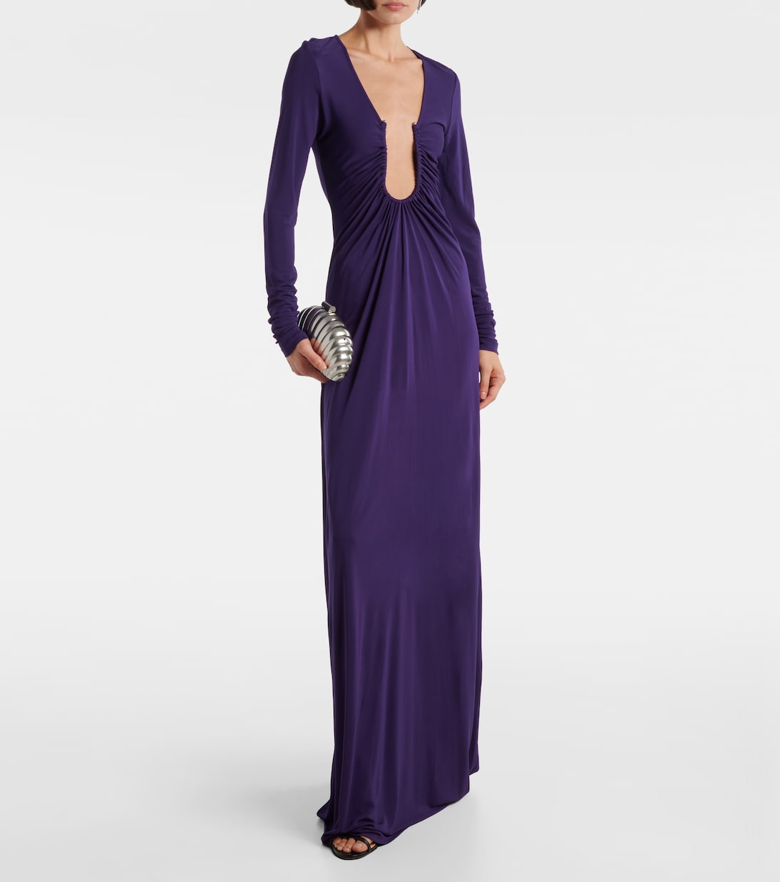 Arced Palm cutout gathered gown | Christopher Esber