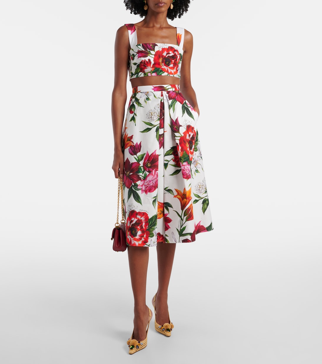 Slingback-Pumps mit Kristallen | Dolce&Gabbana