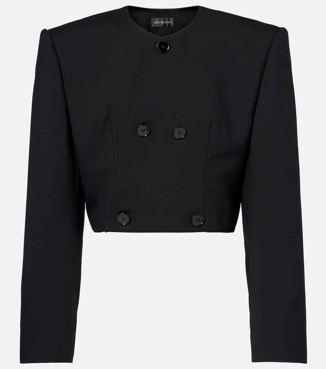 Cropped wool twill jacket | Balenciaga