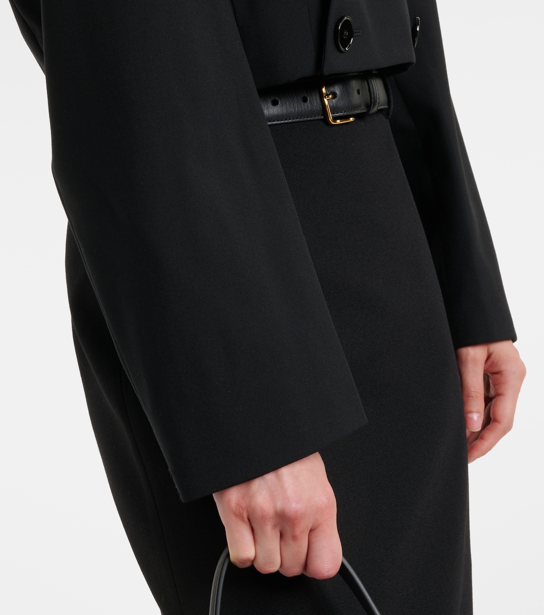 Cropped wool twill jacket | Balenciaga