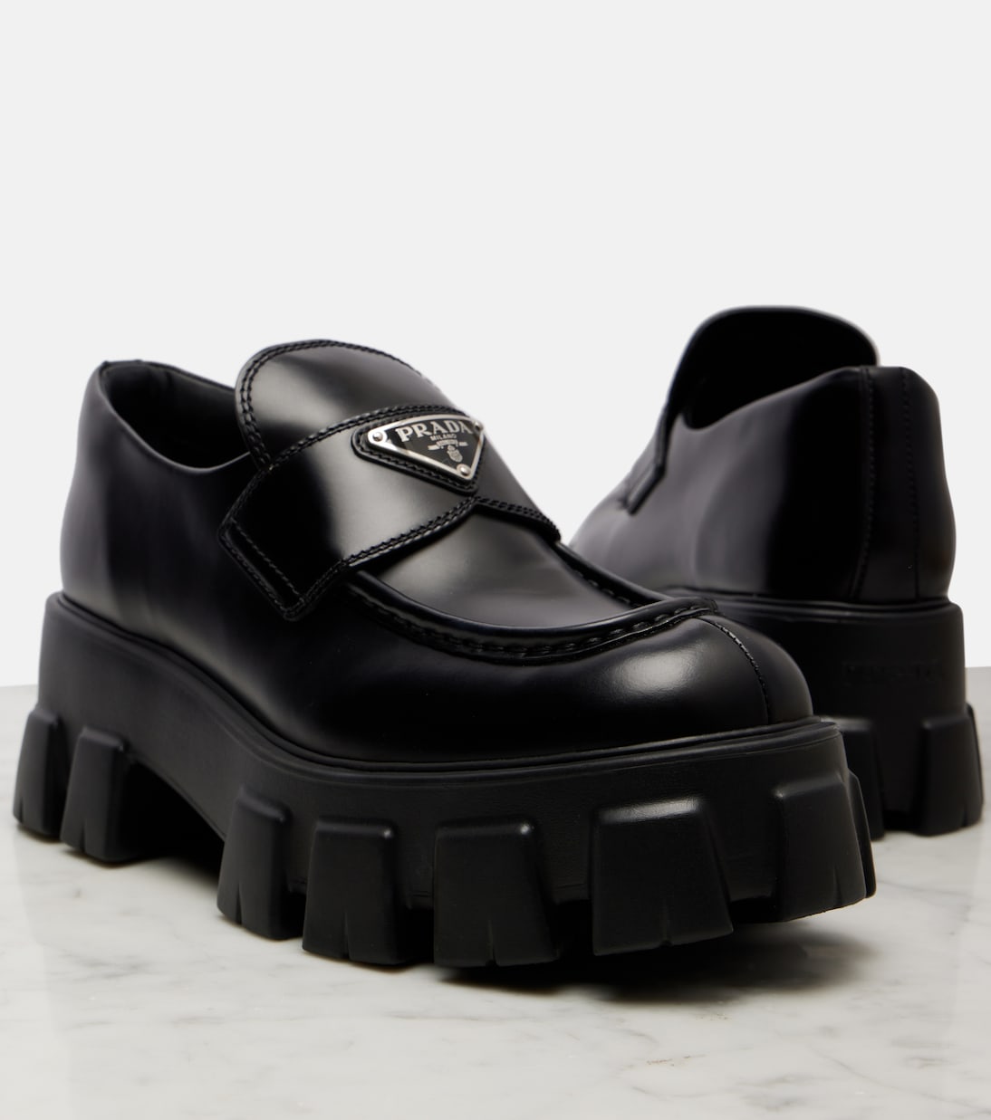 Loafers Monolith aus Leder | Prada