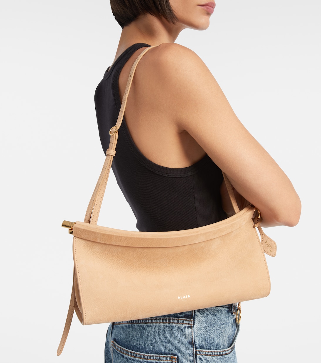 Le Click Medium leather shoulder bag | Alaïa