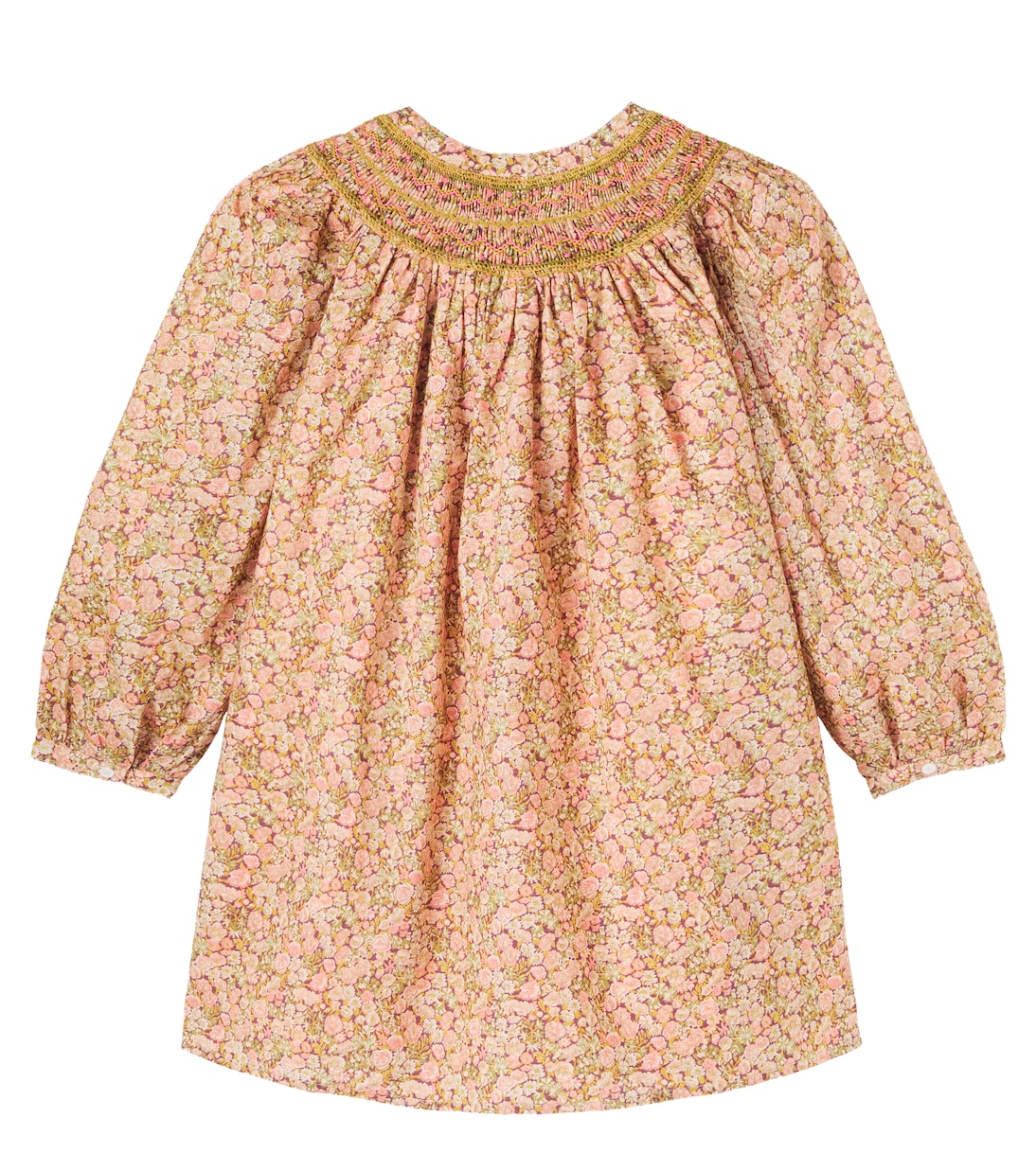 Jadwiga floral smocked cotton dress | Bonpoint