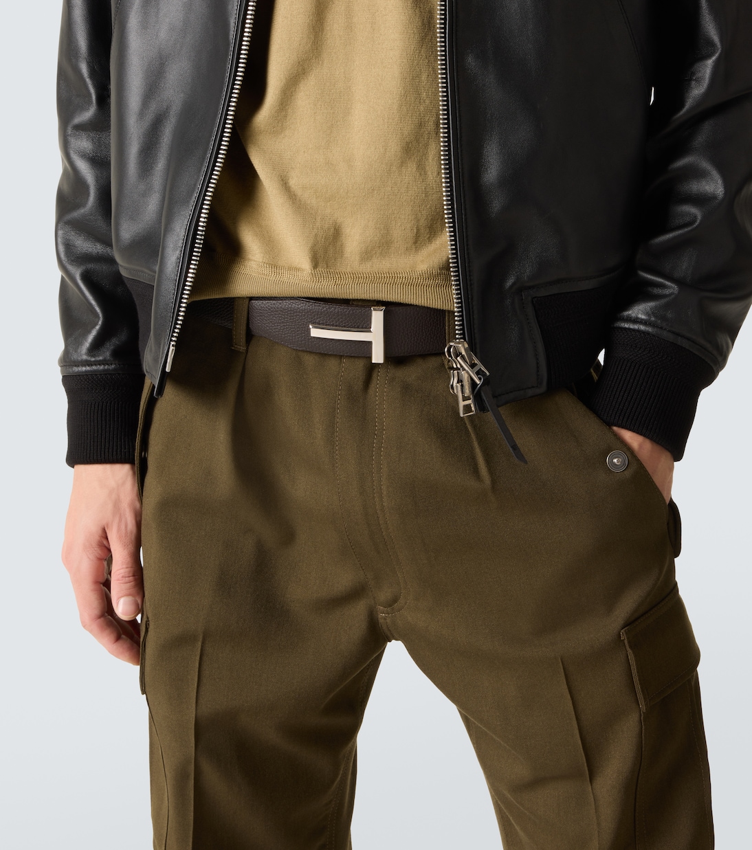 T Icon reversible leather belt | Tom Ford