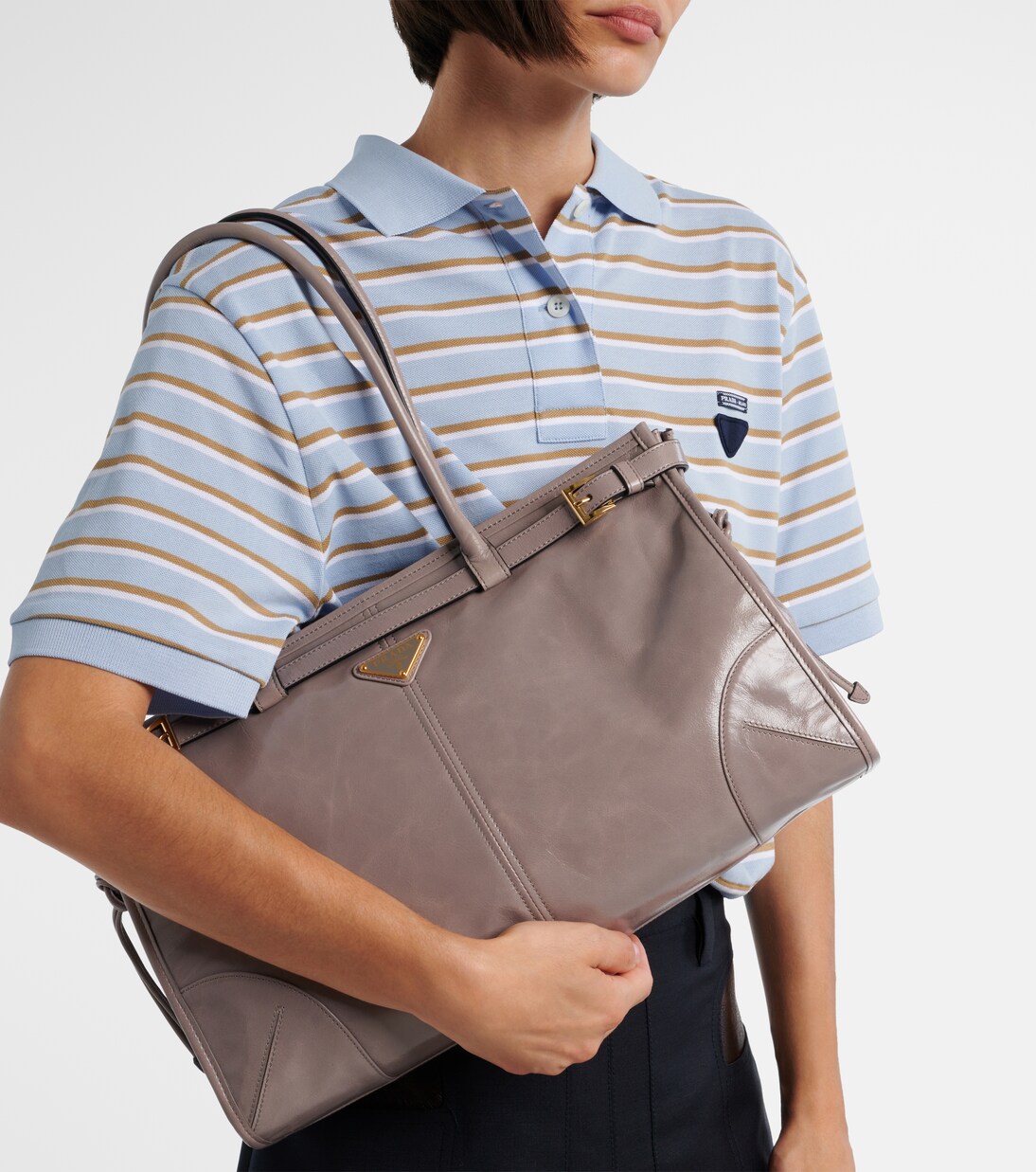 Prada Bonnie Large leather shoulder bag | Prada