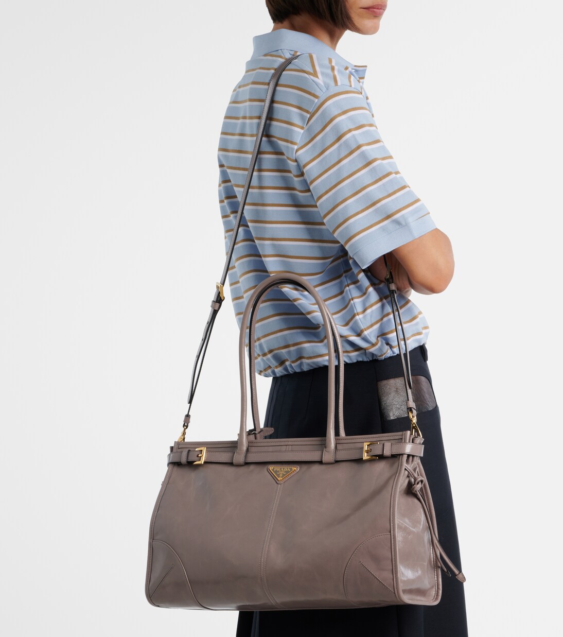 Prada Bonnie Large leather shoulder bag | Prada
