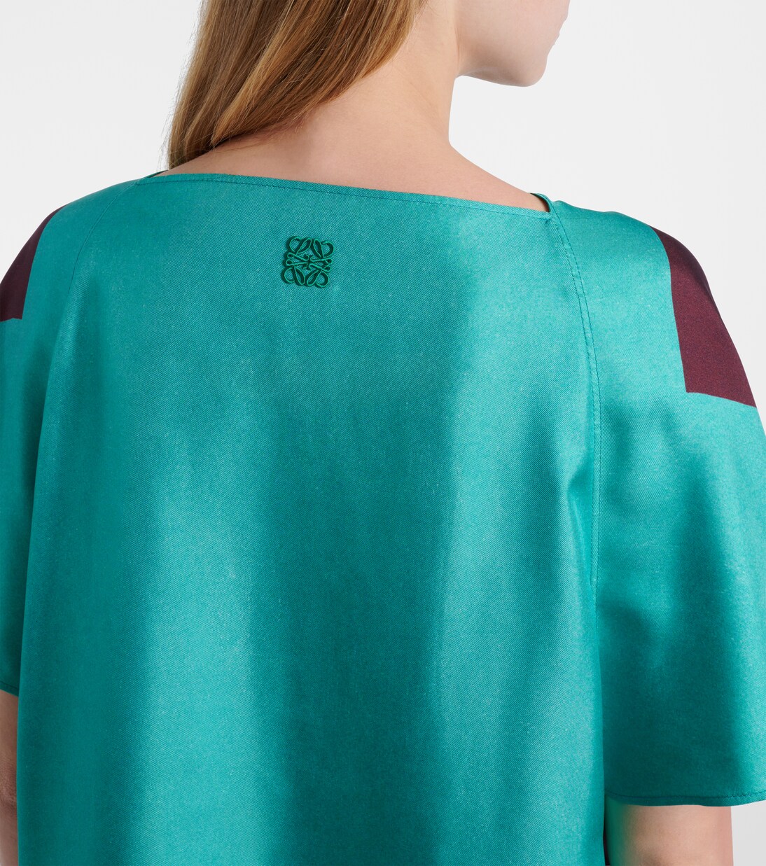 Printed silk satin top | Loewe