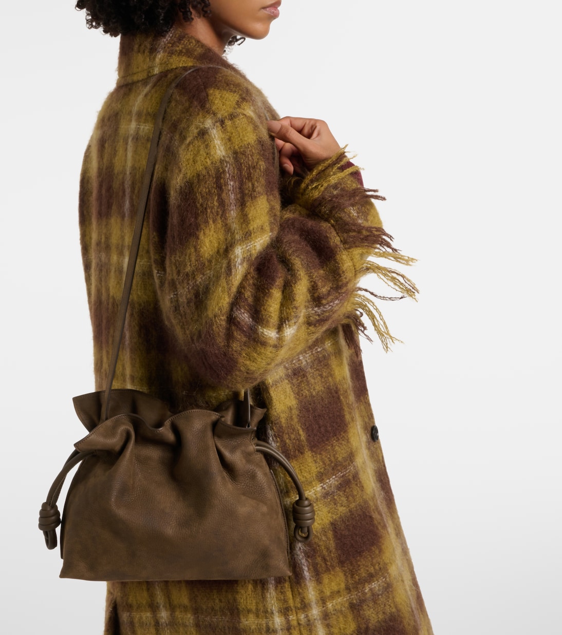 Flamenco Medium suede clutch | Loewe