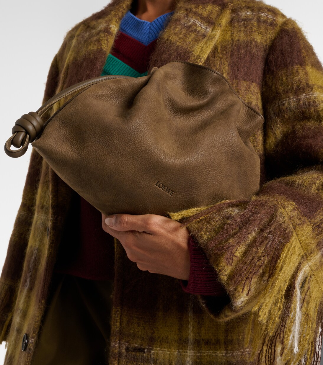 Flamenco Medium suede clutch | Loewe