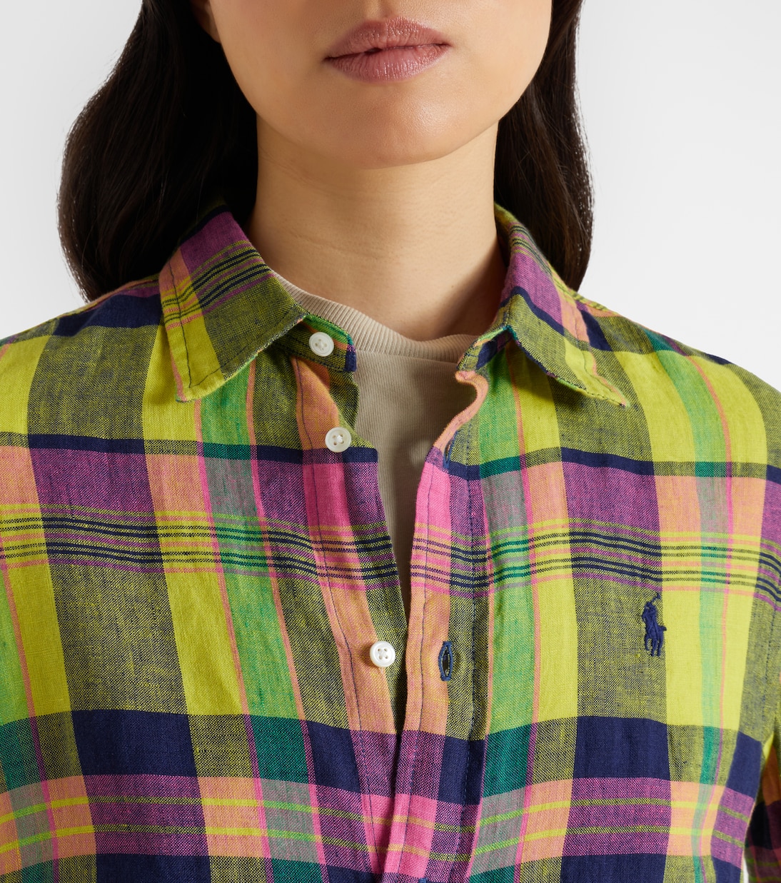 Checked linen shirt | Polo Ralph Lauren