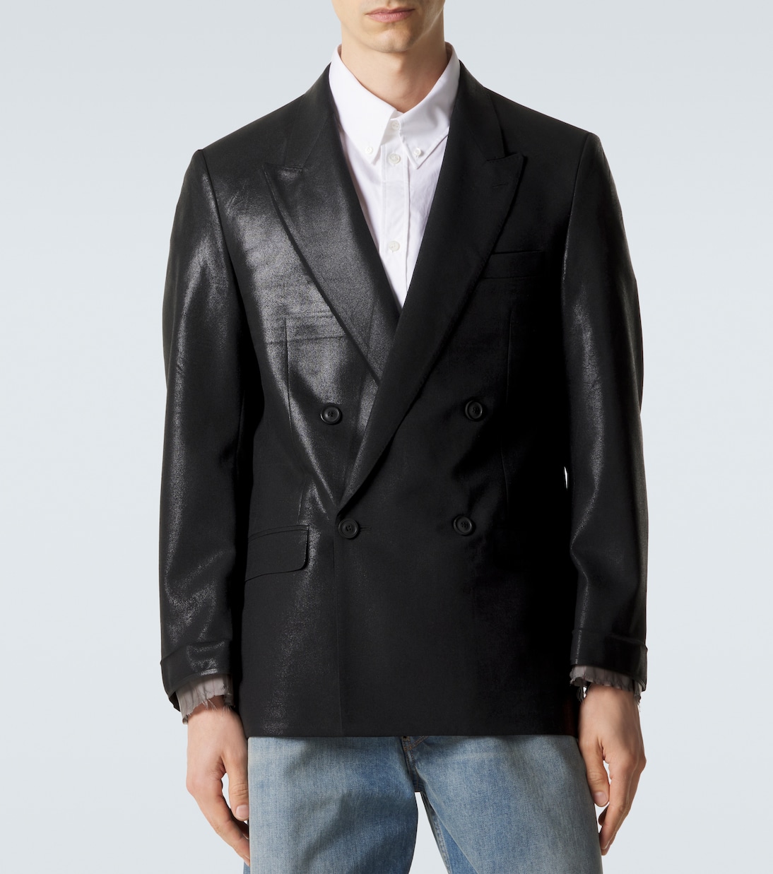 双排扣初剪羊毛西装式外套 | Maison Margiela