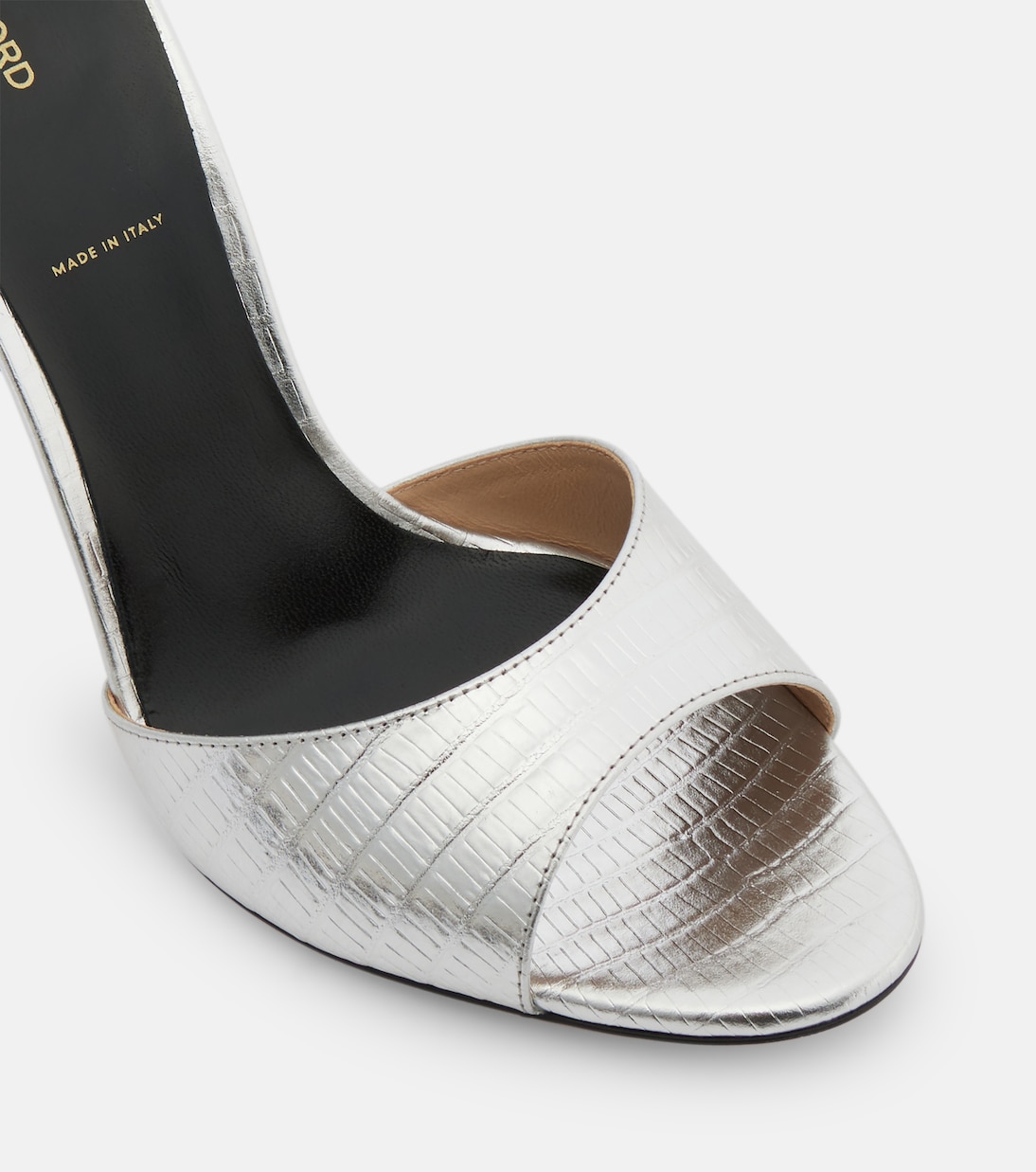 Spire metallic leather sandals | Tom Ford