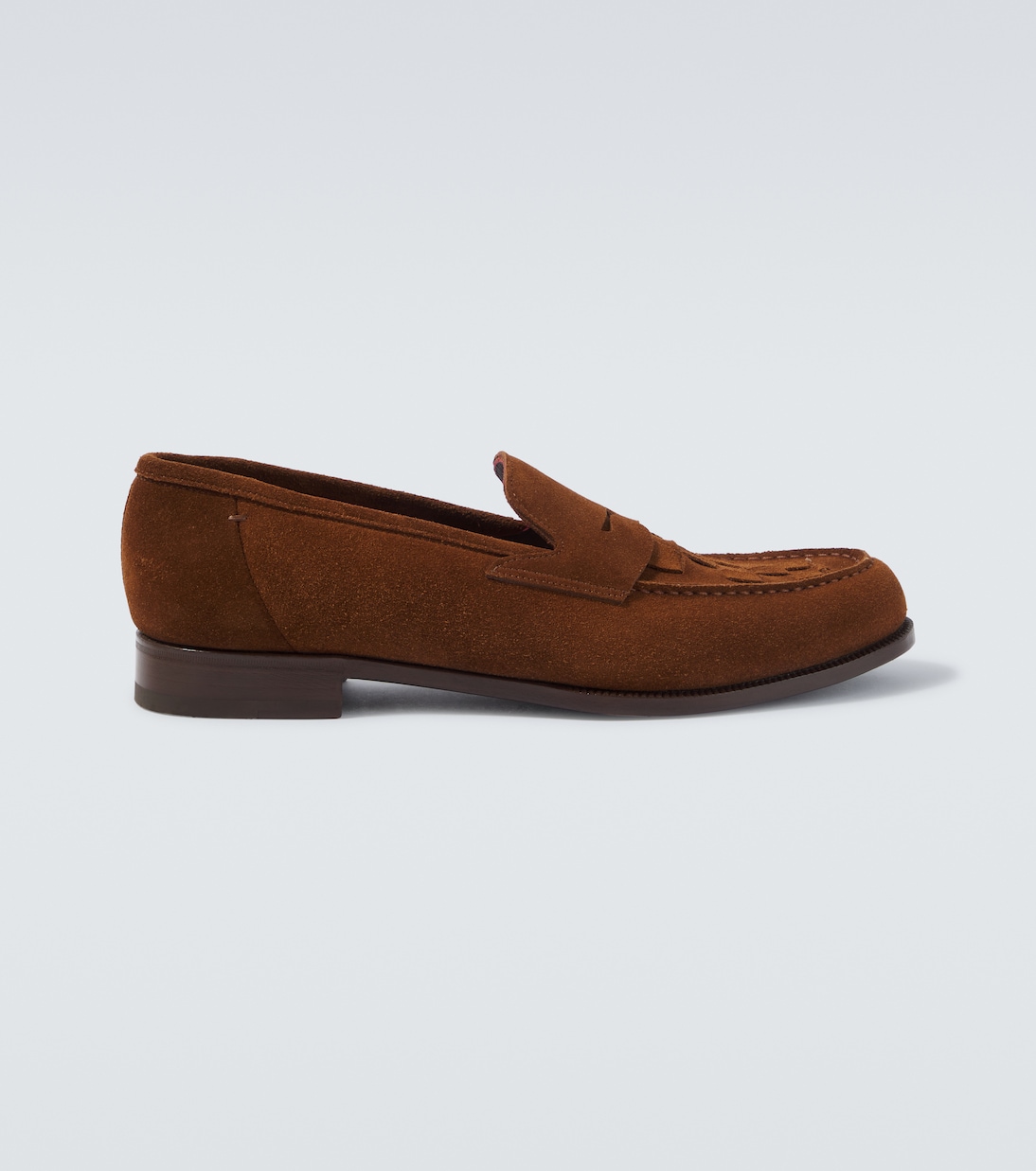 Woven suede penny loafers | Lardini