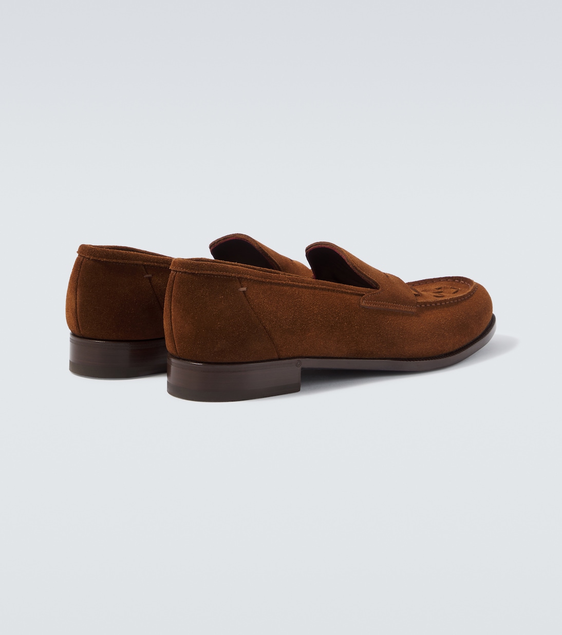 Woven suede penny loafers | Lardini
