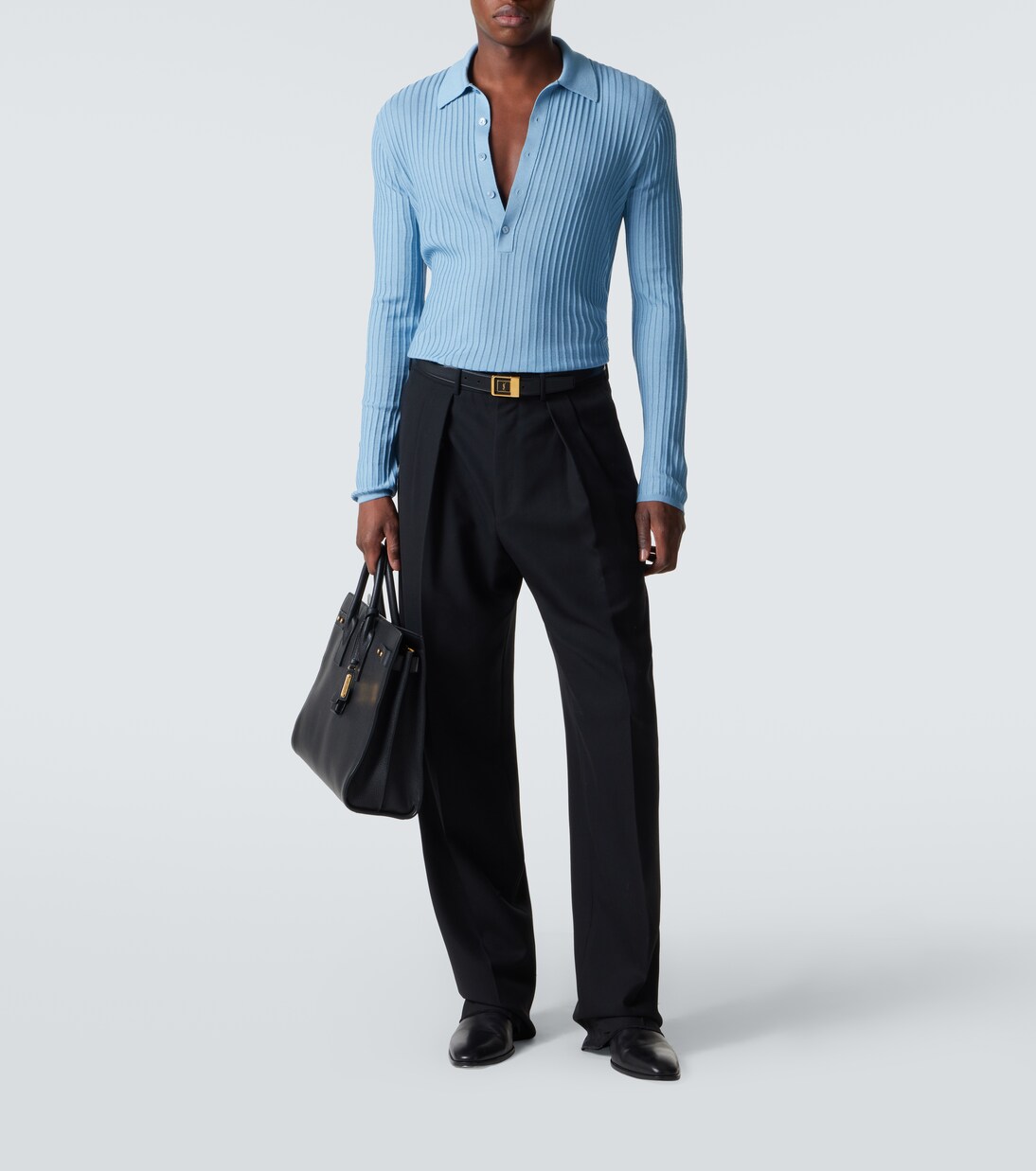 Polo in lana, cashmere e seta | Saint Laurent