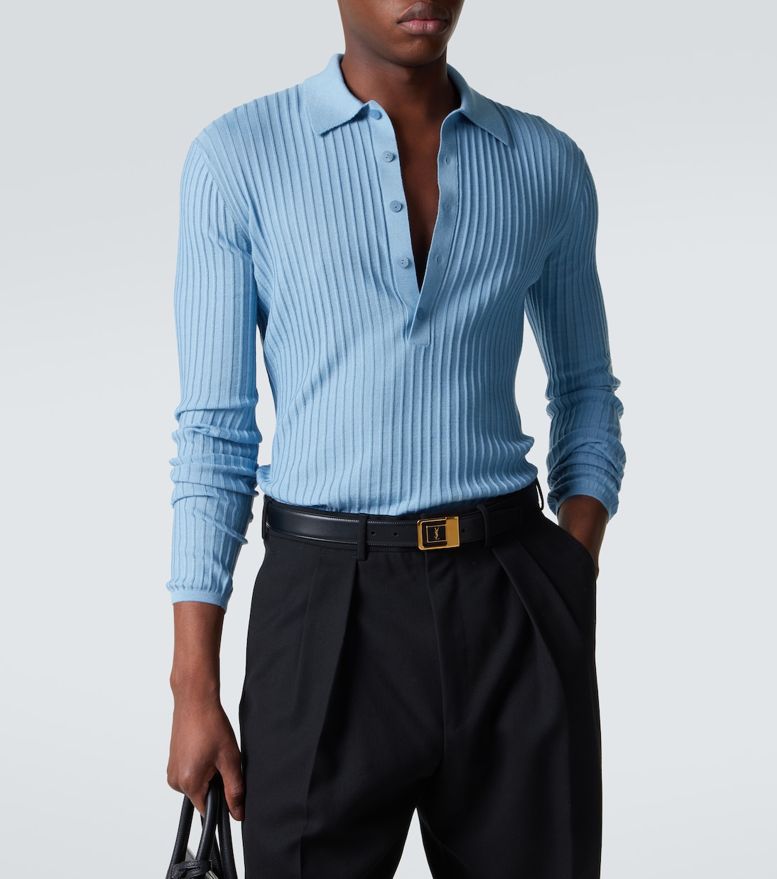 Polo in lana, cashmere e seta | Saint Laurent