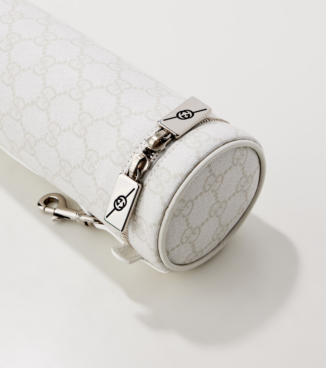 GG Canvas leather-trimmed tennis ball bag | Gucci