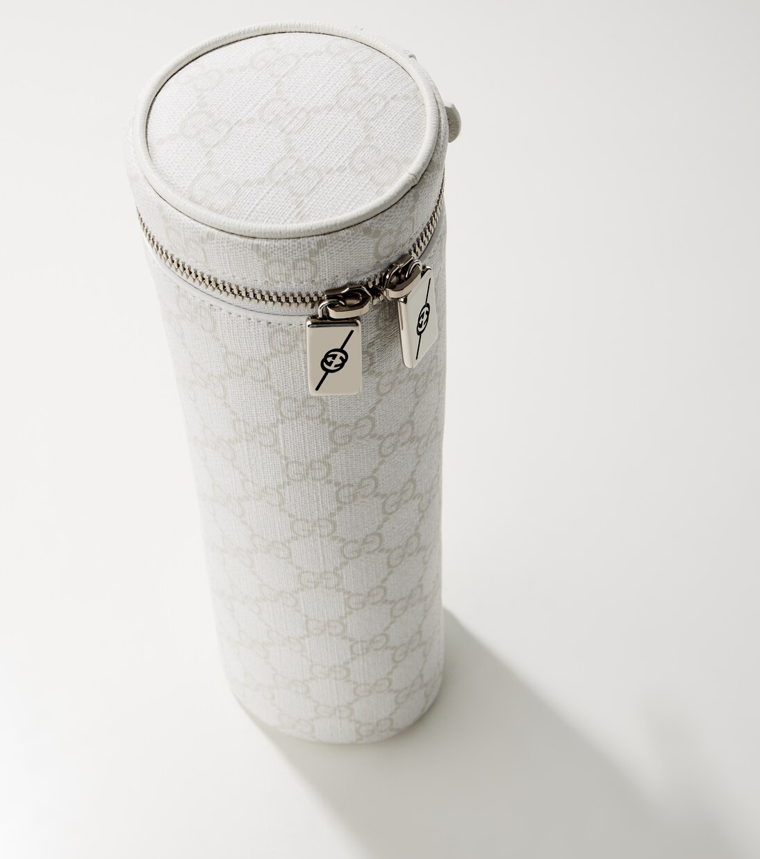 GG Canvas leather-trimmed tennis ball bag | Gucci