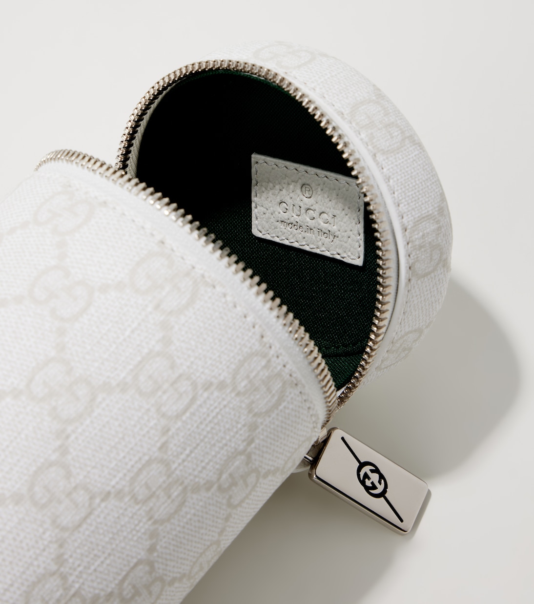 GG Canvas leather-trimmed tennis ball bag | Gucci