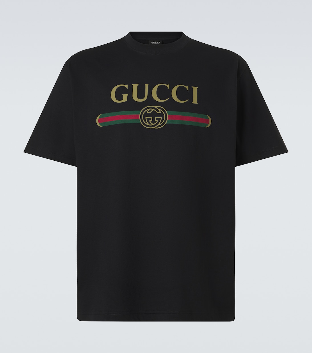 Logo cotton and silk jersey T-shirt | Gucci