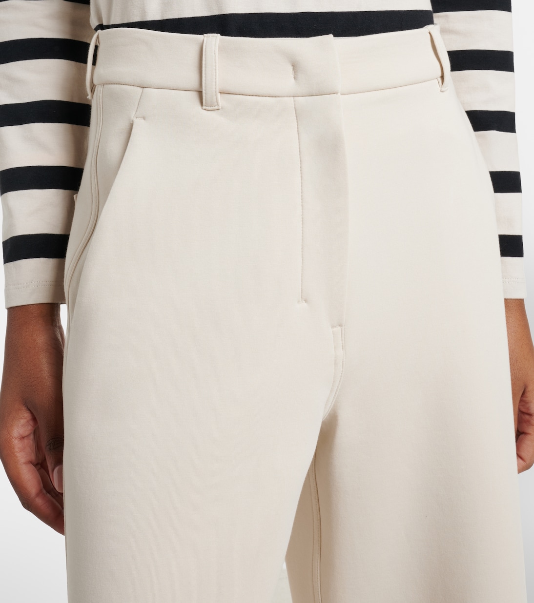 Caucaso cotton-blend wide-leg pants | 'S Max Mara