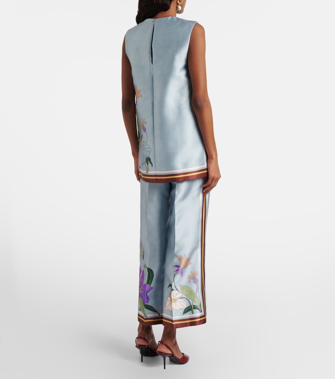 Alfie floral satin culotte | Alémais