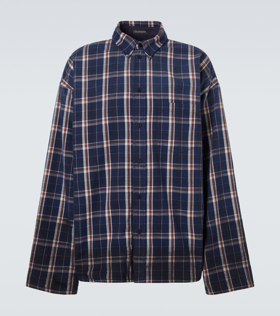 Reversible flannel and fleece shirt | Balenciaga