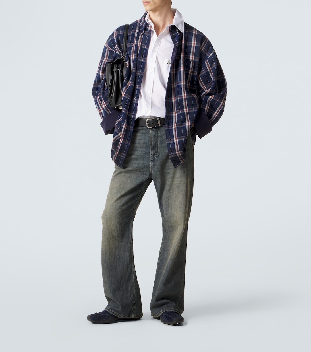 Reversible flannel and fleece shirt | Balenciaga