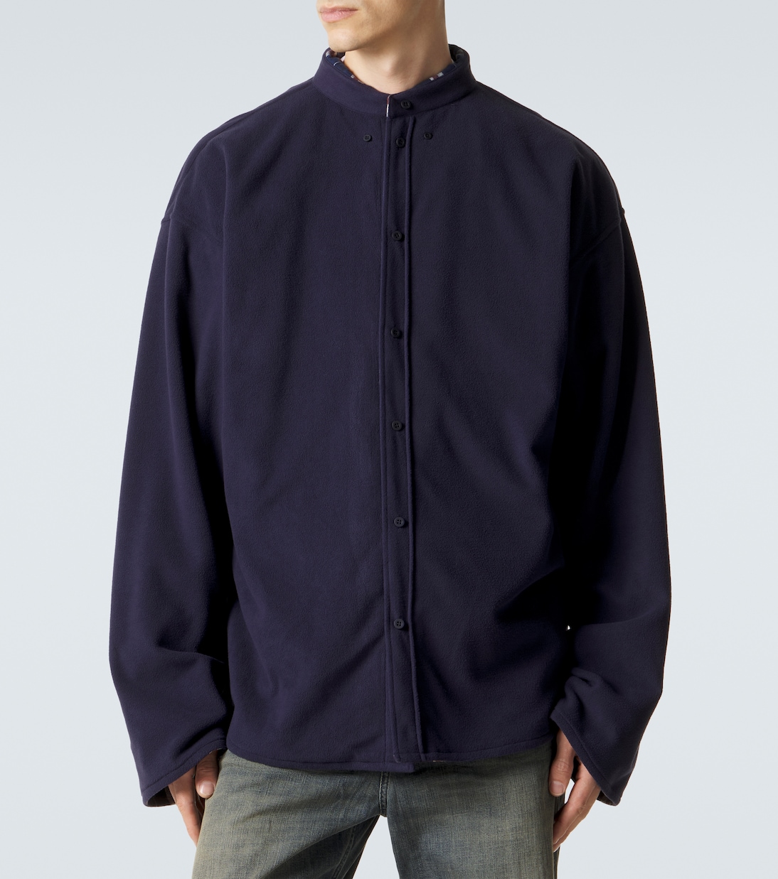 Reversible flannel and fleece shirt | Balenciaga