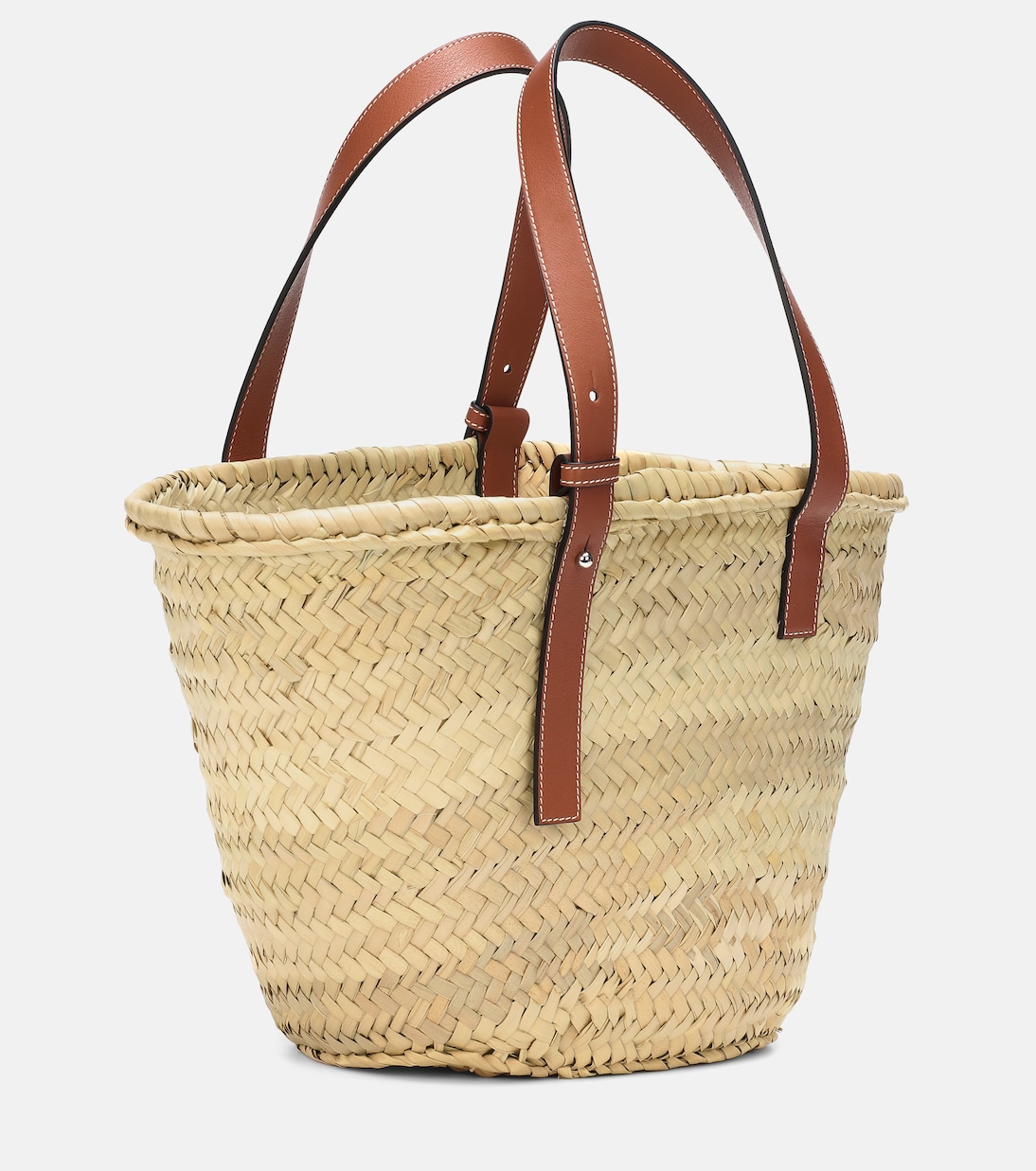 Shopper Medium in foglie di palma e pelle | Loewe